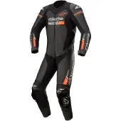 Alpinestars GP-Force Chaser 1-osainen nahkakombi Musta/Neonpunainen Miehet, size 56