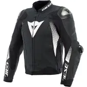 Dainese Super Speed 4 Nahkatakki Musta/Valkoinen Miehet, size 46