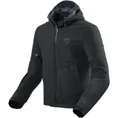 REV'IT! AFTerburn Moottoripyöräilijän softshell-takki Musta Miehet, size 2XL