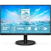 Philips 221V8A/00 21,5 tuuman FHD-näyttö - Musta - LCD-LED - VA - 1920 x 1080 - 4ms - VGA HDMI