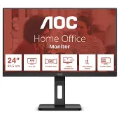 AOC E3 24E3QAF, 60,5 cm (23.8"), 1920 x 1080 pikseliä, Full HD, LCD, 4 ms, Musta