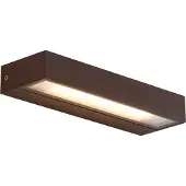 QAZQA Moderni seinävalaisin ruosteenruskea 22cm sis. LED IP65 - Hannah