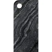 Mette Ditmer Marble tarjotin large 18x38 cm Black-grey