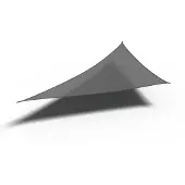 Platinum , Coolfit aurinkopurje kolmiomainen 90° 500x710cm harmaa