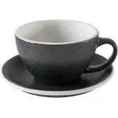 Loveramics Cappuccinokuppi ja aluslautanen Egg Anthracite, 200 ml