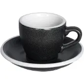 Loveramics Espressokuppi ja aluslautanen Egg Anthracite, 80 ml