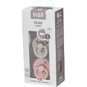 BIBS Colour Natural Rubber Size 1: 0+ months tutti Haze / Blossom 2 kpl