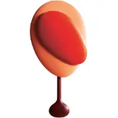 Design House Stockholm Mellow Clock seinäkello Red