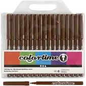 Creativ Company Ruskea markers 18st.