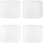 Ferm Living Ripple lasi matalat 4-pack Frosted