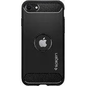 Spigen Rugged Armor iPhone SE 2020 -suojakuori - mattamusta (AcS00944)