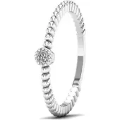 Lykken Elegance yksikivinen timanttisormus valkokulta 0,03 ct-165