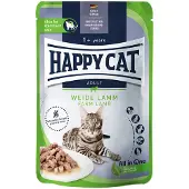 Happy Cat 24x85g Lamb Pouch Meat in Sauce kissanruoka