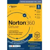 Norton 360 Deluxe | Vuositilaus | 5 laitetta | Uusin versio