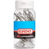 Elvedes Stainless V-brake 90º Pipe 10 Units Hopeinen
