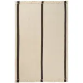 Ferm Living , Calm Kelim Matto 140x200 cm - Off-white/Coffee