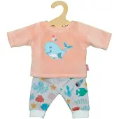 Heless Dolls Fluffy Pajama Pink Whale 28-35 cm