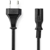 Nedis PCGB11040BK20 Euro Uros-IEC-320-C7 Suora 2.00 m Sähköjohto