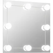 vidaXL Seinäpeili LED-valoilla neliö lasi