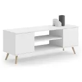 KOBI TV-taso Focus RTV 155x50x40 cm, valkoinen