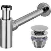 REA Click-Clak pesuallas Siphon Universal Chrome