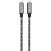 EPICO Braided Thunderbolt 4 -kaapeli, jossa 8K, 1,5 m, space grey