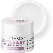 Claresa Soft&Easy Builder -kynsilakkageeli - maitomainen valkoinen 45 g