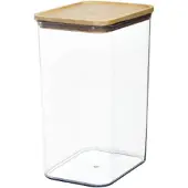 SmartaSaker Korkea säilytyspurkki puukannella 3 l, iDesign