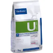 Virbac Veterinary HPM 1 Urology Dissolution - Prevention Dog kuiva koiranruoka struviittikivien liuottamiseen, 3 kg