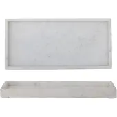 Bloomingville Majsa koristetarjotin 18x38 cm White marble