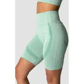 ICANIWILL Soft Seamless Biker Shorts Light Green Melange