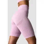 ICANIWILL Soft Seamless Biker Shorts Lavender Melange