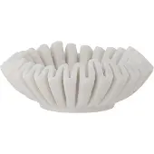 Bloomingville Harmonia koristekulho Ø17 cm White marble