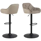 Ebuy24 2 baarituolin setti Brooke, hiekanvärinen