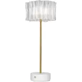 Slamp Pöytävalaisin , Accordéon Battery, himmennettävä, Läpinäkyvä, Olohuone, Metalli, Design