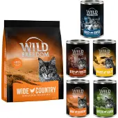 Wild Freedom 6x400g Adult monta makua kana, seiti, lammas, kani, riista Freedom Kissanruoka
