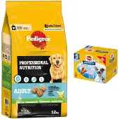 Pedigree 12 kg Professional Nutrition Adult siipikarja & vihannekset koirien kuivaruoka