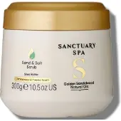Sanctuary Spa Golden Sandalwood Natural Oils Salt and Sand Scrub 300 g