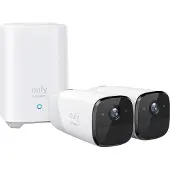 Eufy eufyCam 2 Pro, IP-turvakamera, Sisätila ja ulkotila, Langallinen & langaton, Amazon Alexa & Google Assistant, Seinä, Valkoinen (EUFYCAM 2 PRO(2+1))