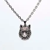 Northern Viking Jewelry Fenrir Wolf Head hopeariipus NVJ-H-RS053