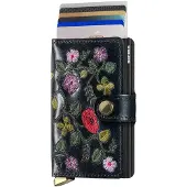 Secrid Premium Miniwallet Stitch Floral Black