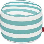 Fatboy , Point outdoor pouf stripe azur