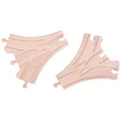 Bigjigs Wooden Rails - 3-way Split 2 pcs.