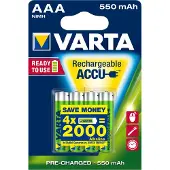 Varta – Ladattava Accu Power AAA 550mAh 4 kpl (56743101404)