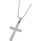 Saurum hopeinen rippiristi 5026 00 000