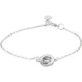 Sno of sweden Connected Chain Bracelet ? Silver/Clear