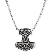 Northern Viking Jewelry NVJRS009 kaulakoru Mjölnir Thorin Vasara