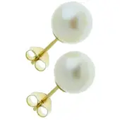 None Kultaiset helmikorvakorut kuppikiinnitys HE/6MM/KU