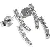 Silver Bar Two long korvakorut 18 mm 3930