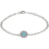 Lumoava Daisy sininen rannekoru L53228140000